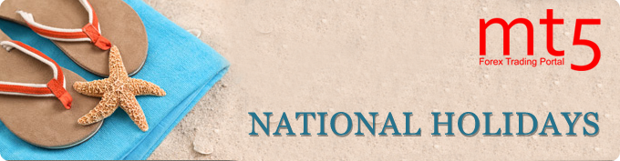 National holidays National holidays